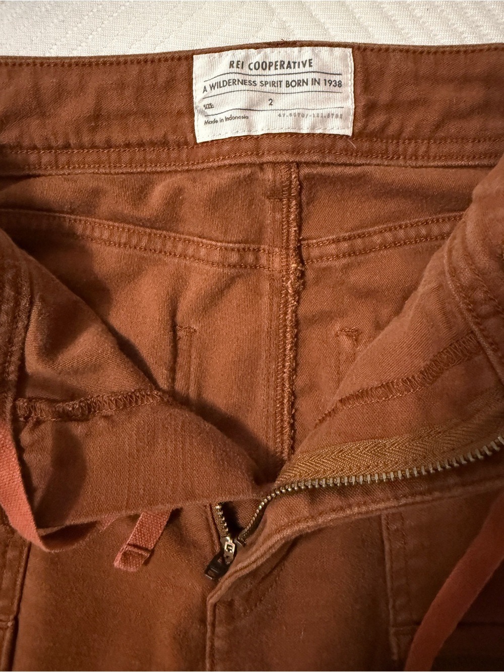 REI Co-op Trailsmith Jogger Pants Women’s 2 Rust Cargo Hiking - Picture 9 of 14